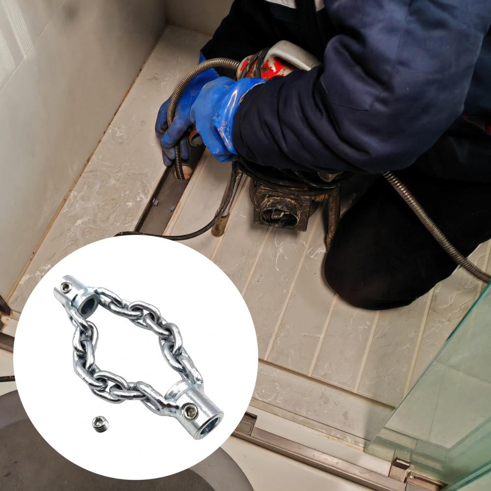 Разблокировщик цепи для канализации Гибкая конструкция Очиститель стоков Пружина для удаления засоров в трубах Инструмент для обслуживания ПВХ труб