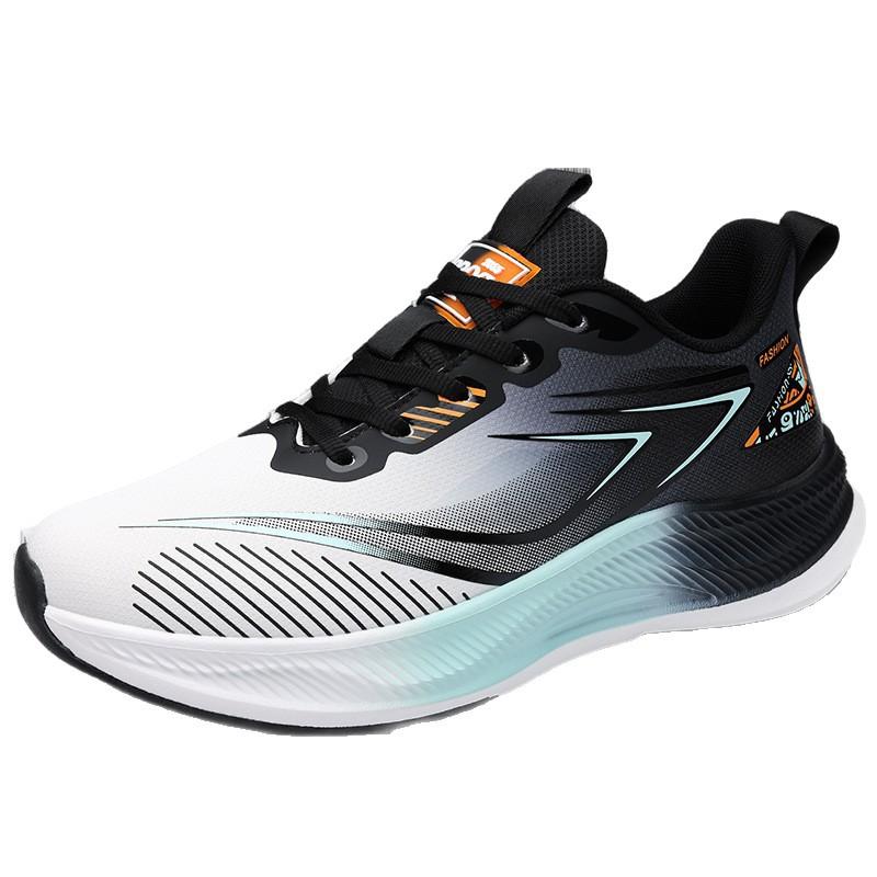 Autumn and winter men's shoes new leather waterproof sports shoes, teenagers and students ultra-light soft-soled running shoes