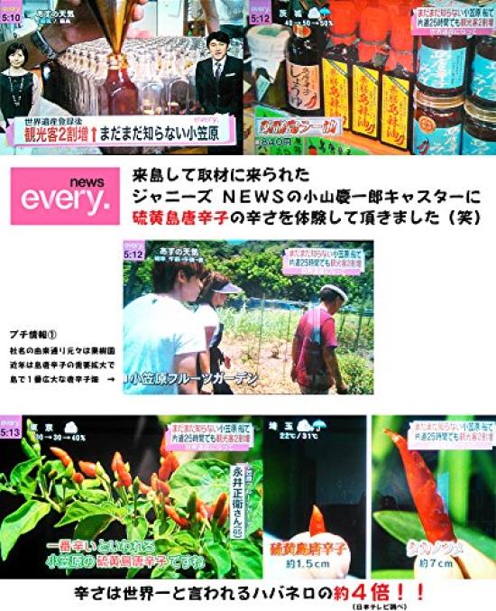 Ogasawara Fruit Garden Yakuzenjima Масло чили, 120 мл, набор из 6 бутылок