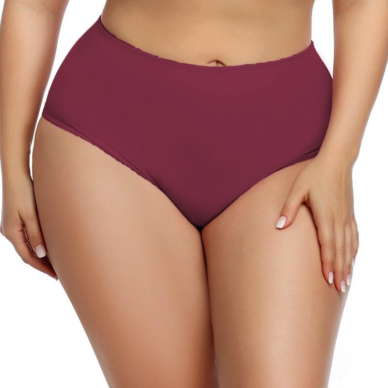 Solid Color Women Panties Plus Size Female Underwear Breath Lingeries Middle Waist Panty L XL 1XL 2Xl 3Xl 4Xl 5Xl 6Xl 7XL