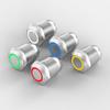 12mm Waterproof Metal Button Switch, 1NO1NC, 5-pin/8-pin, Self-locking, Reset, with Light