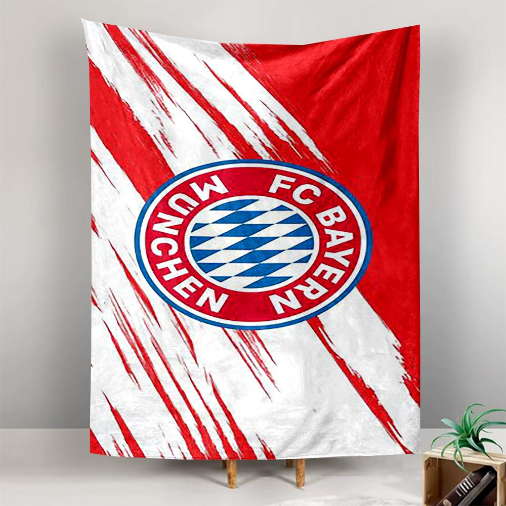 Bayern Munich Red White Logo Patterned Tapestry for Bedroom and Living Room Home Decor Sofas