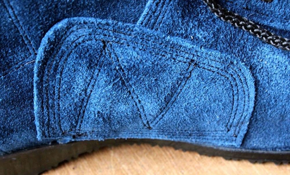 Tsubaki Модель Safety Velor Zipper Mid CHS29 JIS Сделано в см Обувь, Шнуровка, В комплекте, Длина, Стандартная, Япония, Синий, 27.0