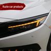 Светодиодные фары «Крыло дракона» для Civic десятого поколения: Динамичные указатели поворота и дневные ходовые огни