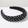 Rivet Detail Rivet Hair Hoop Wide Edge Sponge Headband Versatile Wide Edge Headband  for Women