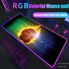 Баскетбольный коврик для мыши RGB Игровой коврик для мыши Большой светодиодный коврик Настольный коврик для ПК Светящийся коврик для мыши Большие коврики для клавиатуры Настольный ковер с подсветкой