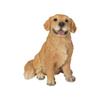 Убия Сидящий Золотистый Ретривер x x 10 см Кукла Фигурка Орнамент Животное Садовое Украшение Собака (Маленький) 9.7 6.7 H13117-B
