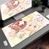 Аниме Nekopara Милая Девушка Ковер Большой Защитная Подушка для Компьютерного Стола XXL Игровой Коврик для Мыши с Заблокированным Краем Утолщенный Коврик для Клавиатуры Скоростной