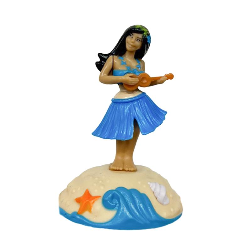 Автомобиль Декор Танцующая Кукла Солнечная Энергия Игрушка Гавайская Хула Девушка Трясущая Голову Орнамент