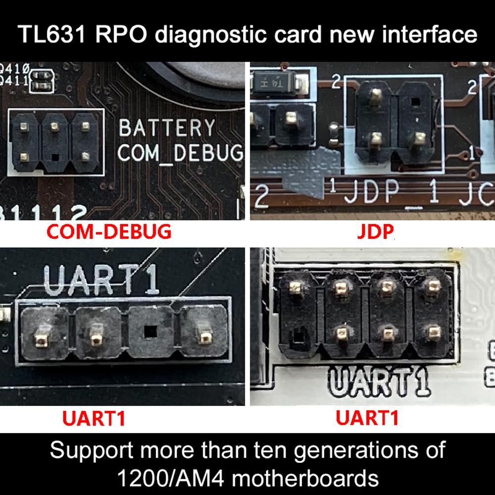 TL631 PRO Универсальная диагностическая карта PCI для ноутбука ПК PCI-E Mini LPC Диагностический анализатор материнской платы