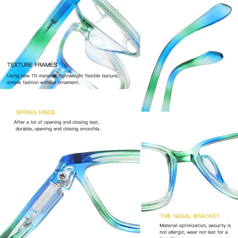 Модные женские очки для чтения, пластиковые квадратные мужские очки для чтения в стиле ретро, очки для пресбиопии и гиперметропии +1,0 +1,5 +2,0 +2,5 +3,0