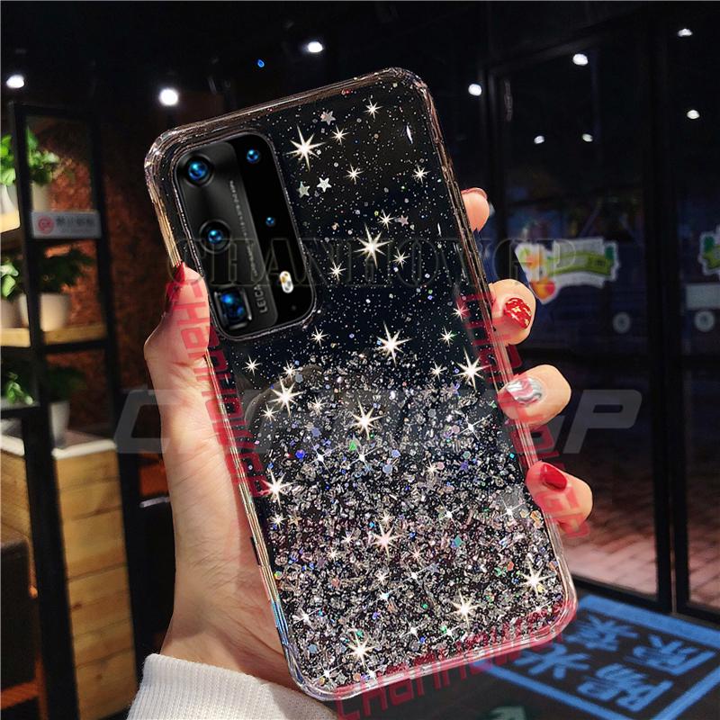 Блестящий мягкий чехол для Huawei