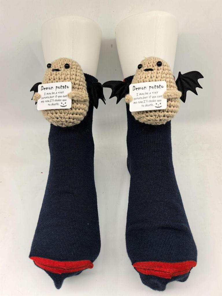 Уютные рождественские вязаные носки с животными - Теплые и милые для осени и зимы