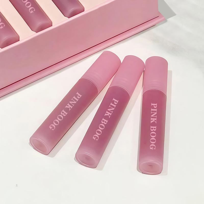 Корейский Мои-Губы-Но-Лучше: Розовый кокосовый матовый тинт для губ, не липкий, стойкий, идеально подходит для студентов и вечеринок