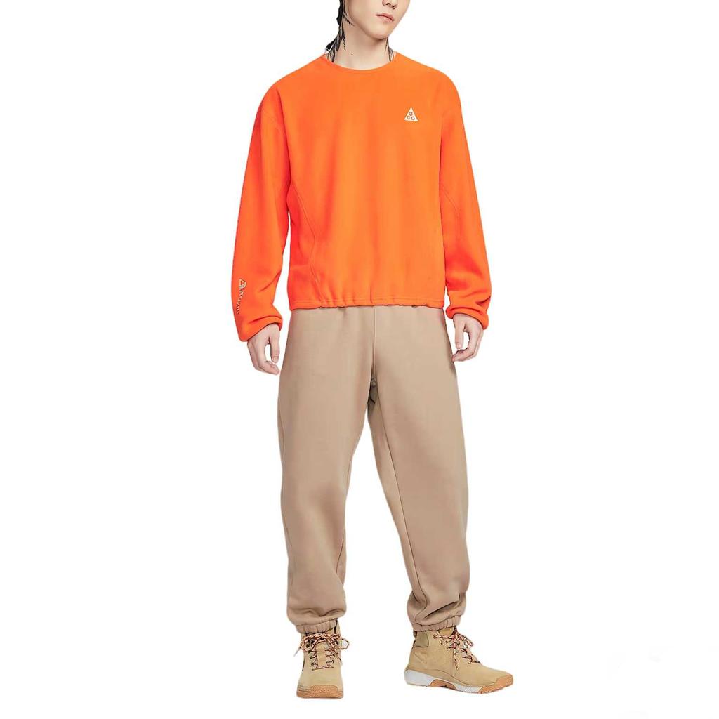 Nike Серия ACG Волк Дерево Однотонная Свободный крой Круглый вырез Толстовка Мужская толстовка HV1118-819