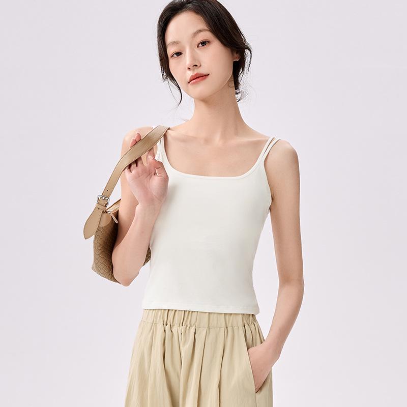 Бесшовный летний жилет без рукавов с боковыми вставками для женщин