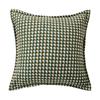 Nordic Retro Houndstooth Linen Pillowcase for Living Room Sofa