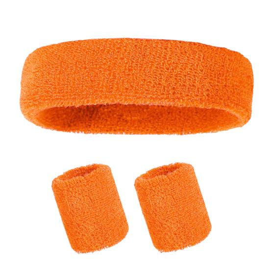 Набор повязок на голову для спорта Набор повязок на запястье Махровая ткань Теннис Гимнастика Повязка на запястье Спортивная