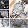 Men' S Fashion Luxury Dial Design Mechanical Watches Skeleton Automatic Movement Sports Steel Watch For Men's Hollowed Out Watch