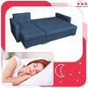Varius Corner Sofa Bed with Sleeping Function Family Furniture Cornea Blue