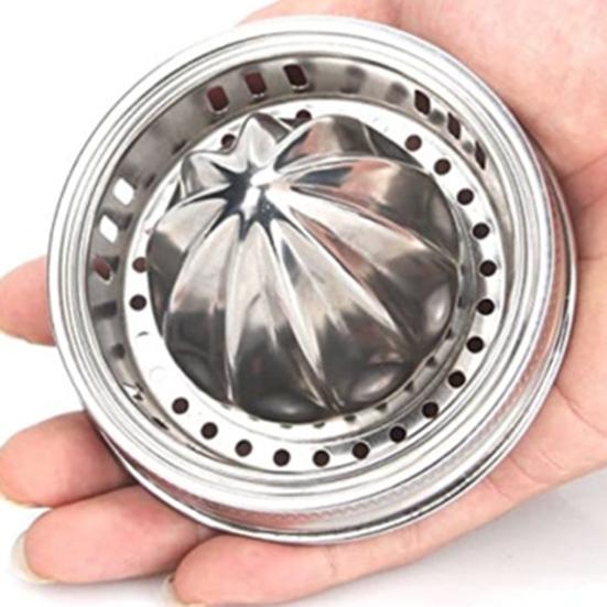 Ручная соковыжималка, 2 шт., портативная банка с широким горлом, отверстия в винтовой крышке, пищевая нержавеющая сталь, инструмент для приготовления сока лимона и апельсина, кухонные гаджеты