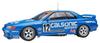 Makeup EIDOLON 1/18 Scale Calsonic Skyline GT-R Gr.A Hi-land 300km 1993 Winner, Completed Model EML186