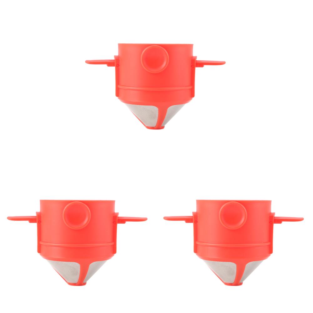 Складной портативный кофейный фильтр, кофеварка из нержавеющей стали, капельный держатель для кофе и чая, многоразовая безбумажная капельница для кофе