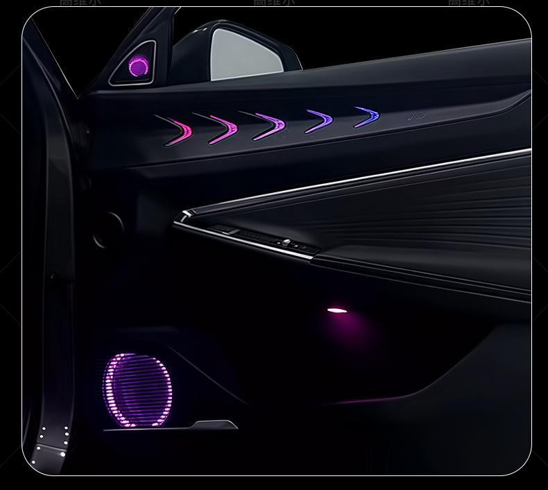 Совместимая замена подсветки салона для Geely Boyue L/PRO/X/COOL - Динамичный переливающийся дизайн