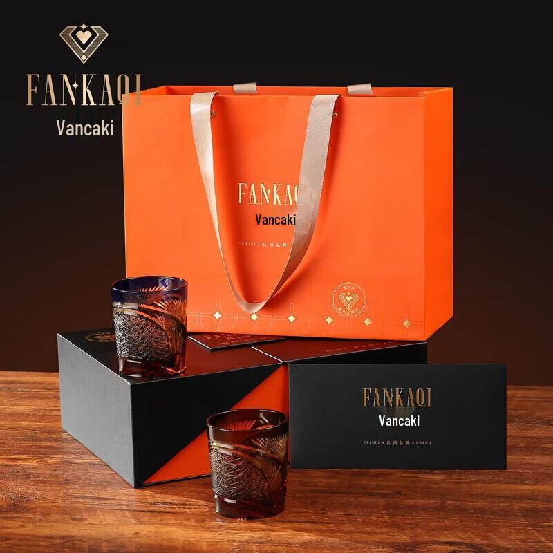Набор хрустальных стаканов для виски FANKAQI Edo Kiriko