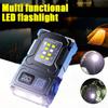 New Multifunctional COB Flashlight Ajustable Angle LED Outdoor Torch Portable Keychain Light Magnetic Camping Warning Lamp