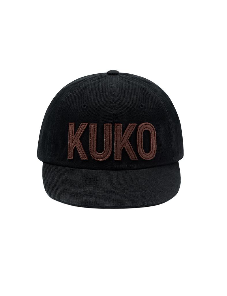 Кепка Kuko Logo с 6 панелями_Черно-коричневая