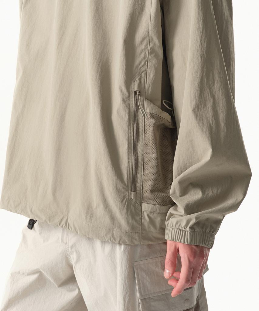 Musinsa Standard [City Leisure] Mesh Pocket Anorak Jacket [Grayish Beige]