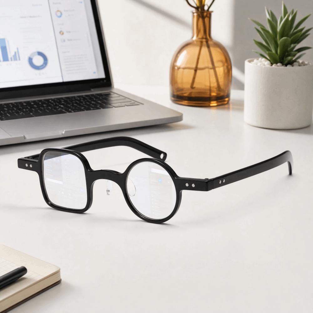 Anti-radiation Presbyopic Glasses Square Round Shape Small Frame Glasses Reading Glasses  Office
