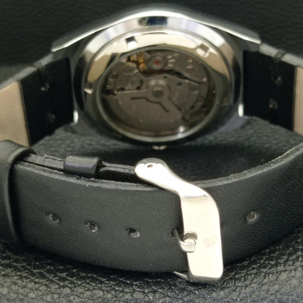 AUTOMATIC SEIKO 5 JAPAN MENS 6309A REFURBISHED BLACK COLOR DIAL WATCH a440288-4