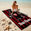 1PC Custom Name American Football Player Beach Towel Highly Absorbent And Sand-Resistant Towel for Swimming, Pool, Yoga, And Travel Lightweight