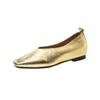 Women's Loafers Leather Luxury Shoes Sss Grade Silver Heels Gold Pumps Square Toe Elegant Mary Janes Shoes For Women