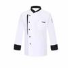 Long Sleeve Chef Uniform Breathable Kitchen Work Clothes Unisex Chef Jacket  Hotel Cafe