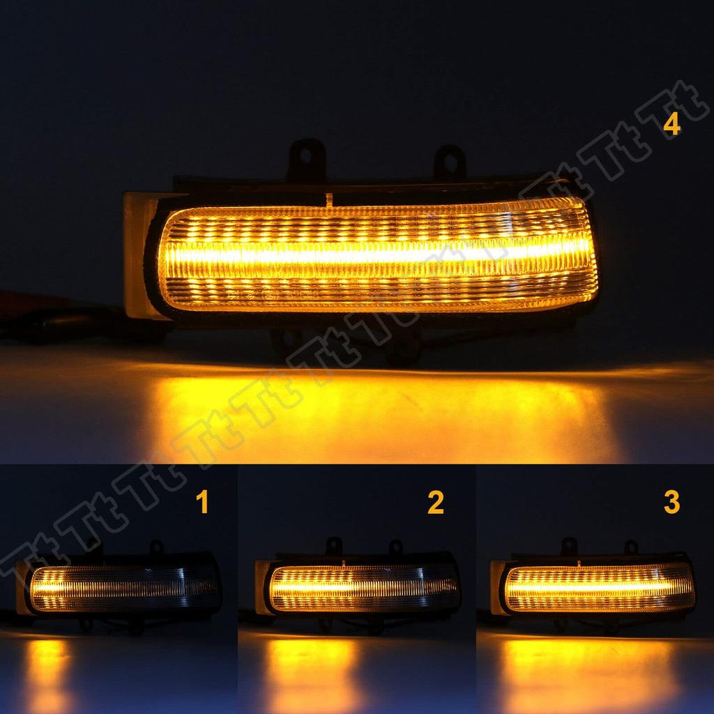 Clear Lens Sequential Door Mirror Turn Signals for Vellfire Estima Voxy Alphard, (20 Series), (50 Series), Noah, (70 Series).