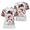 Summer Vintage Japanese Samurai T Shirt Men Casual Short Sleeve Tops O-Neck Oversized Men's Clothing Punk Streetwear 6xl