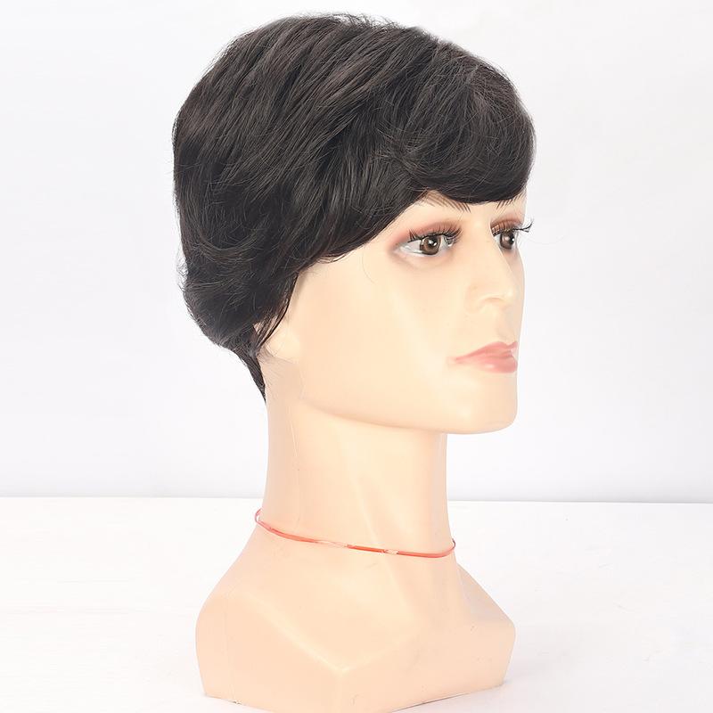 Мужские натуральные волосы короткие прямые