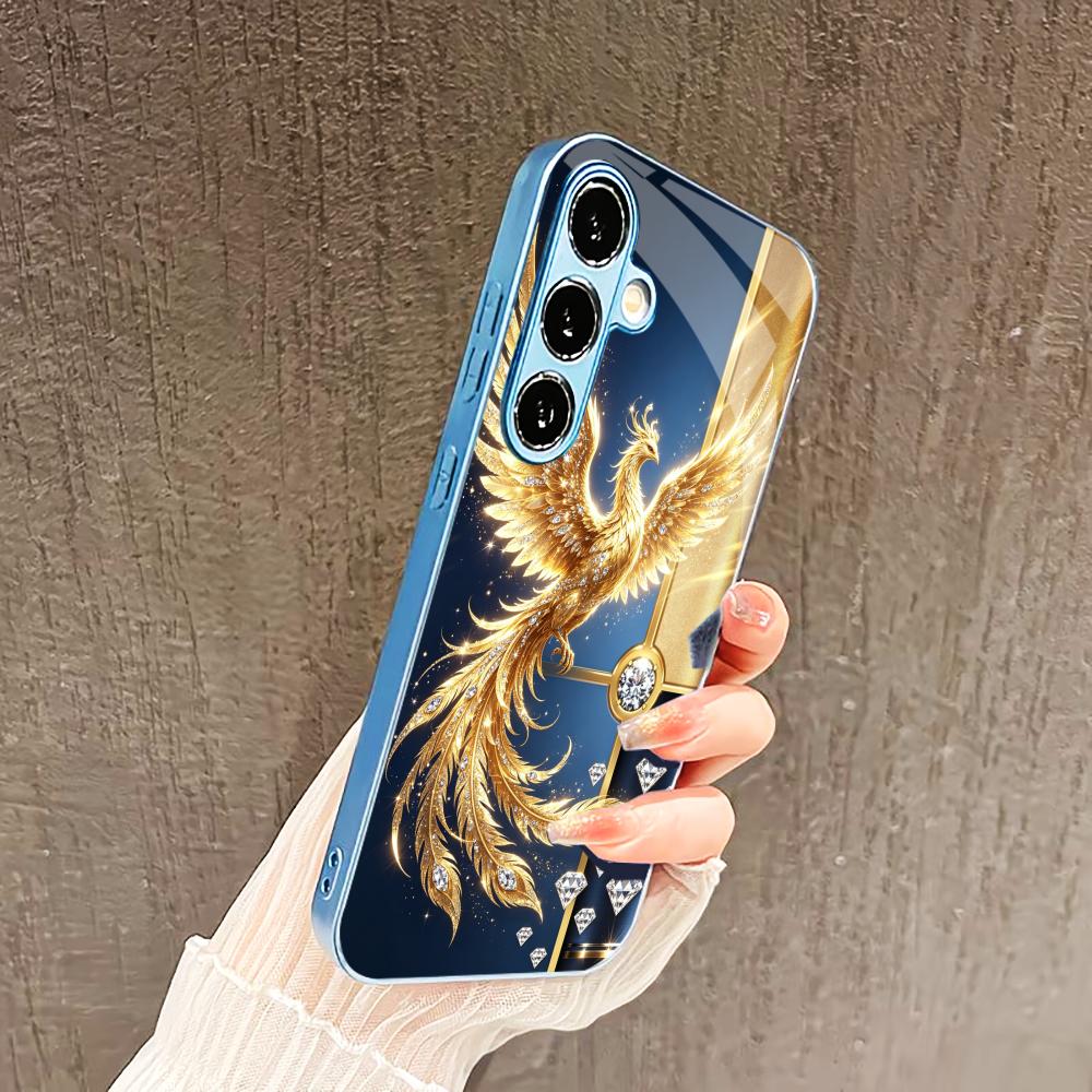 Fashionably Simple Phoenix phone case glass s26 ultra case s25 ultra case for Samsung Galaxy S26 S25 S24 S23 S22 FE Ultra Plus