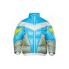 Li Ning Sport Warm Spliced Color Block Down Jacket Men Jackets Blue AYMQ591-2