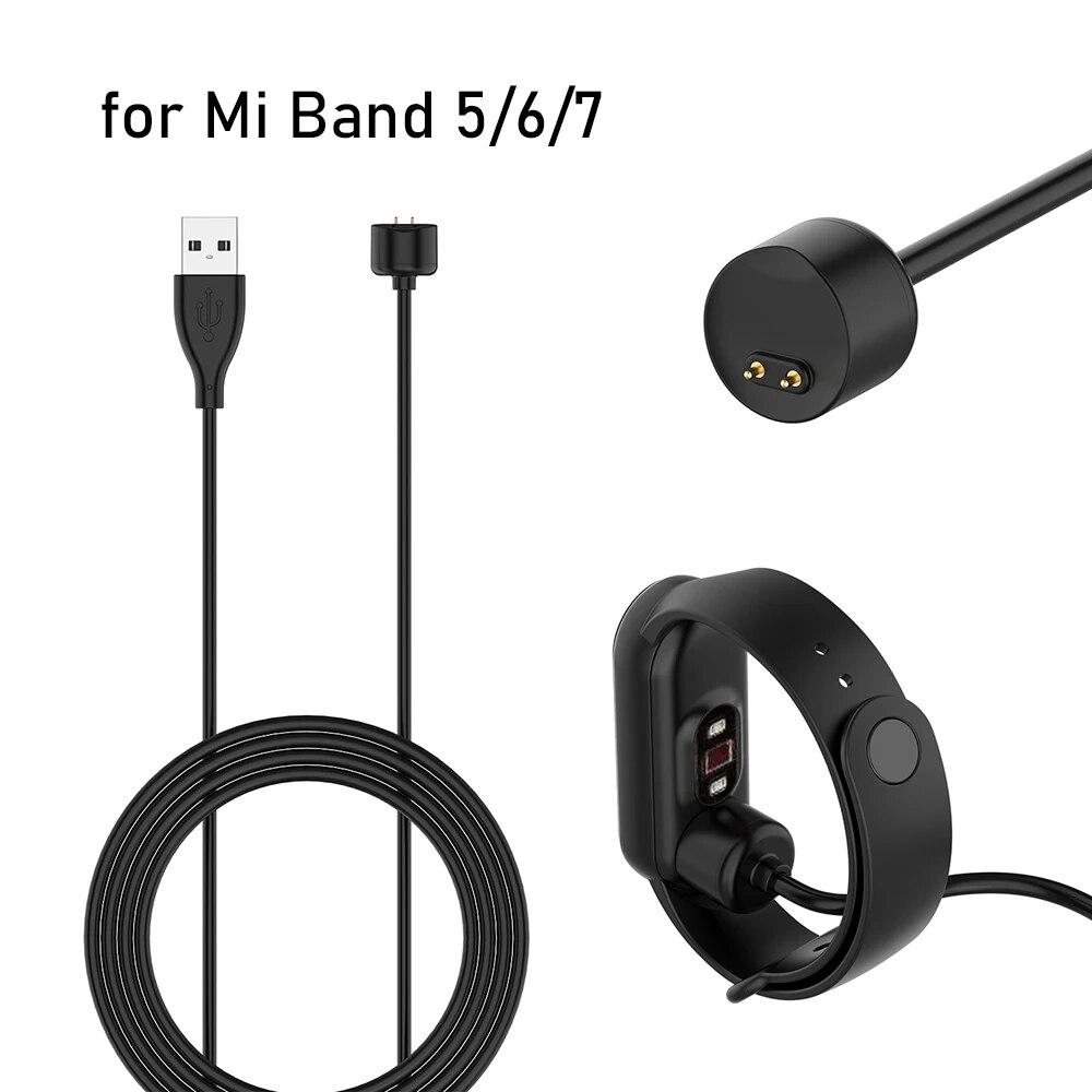 Зарядный кабель для Xiaomi 6 7 Mi Band 5, зарядное устройство, магнитный USB-шнур 50 см для умных часов Mi Band 7