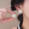 Серьги-гвоздики с камелией женские новые популярные легкая роскошь высококачественные серьги серебряная игла темпераментные ушные украшения