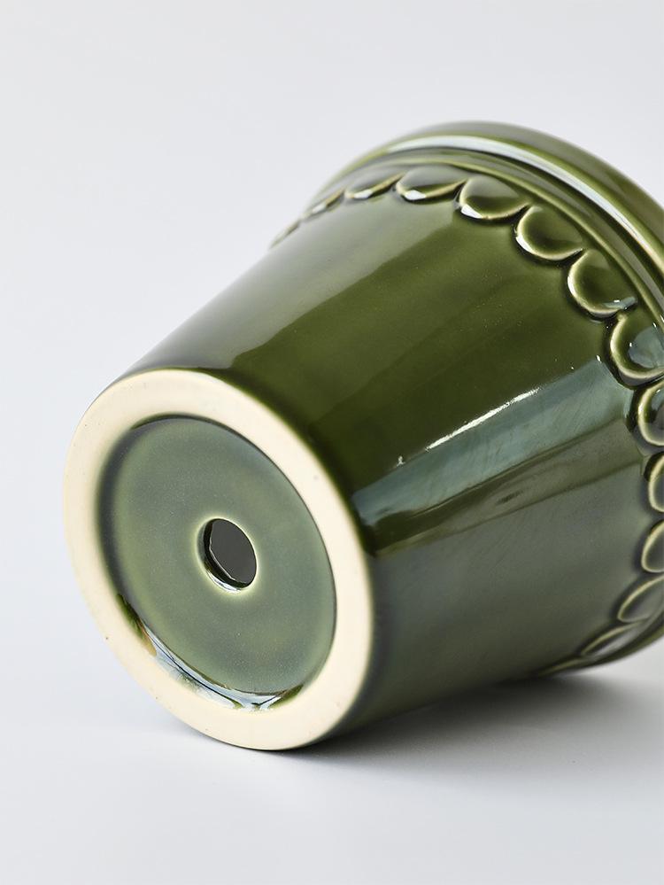 Mini Retro Roman Ceramic Flower Pot for European-Style Home Decor and Gardening