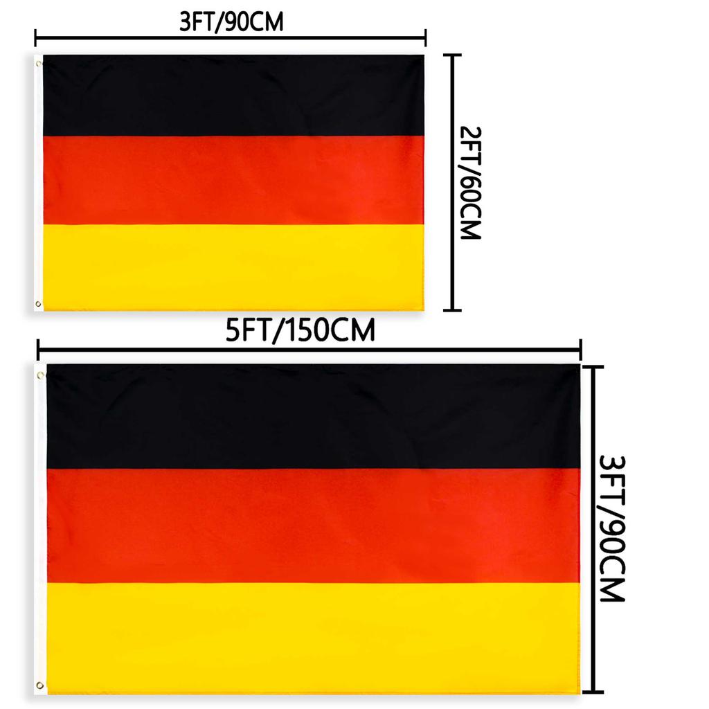 2x3 фута 3x5 футов 5x8 футов Черный Красный Желтый De Deu Немецкое Знамя Deutschland Германия Немецкая Национальная Флаг