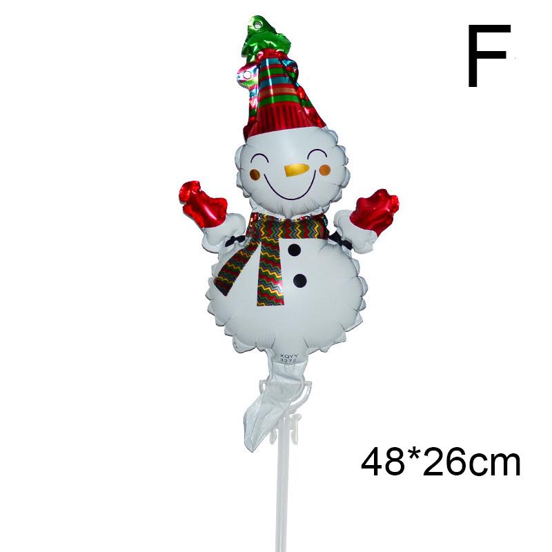 Рождественские воздушные шары, алюминиевая пленка, мультяшные мини-украшения для вечеринок