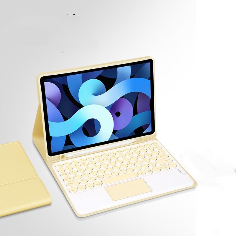 Wireless Bluetooth Keyboard Case IPad 10.2 10.9 Air 11th Gen With Auto Sleep Wake Detachable Slim Folio Cover In PU Leather