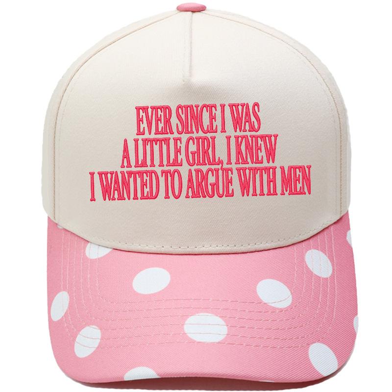 A LITTLE GIRL embroidered truck driver hat color matching fun women's casual sunshade dad hat
