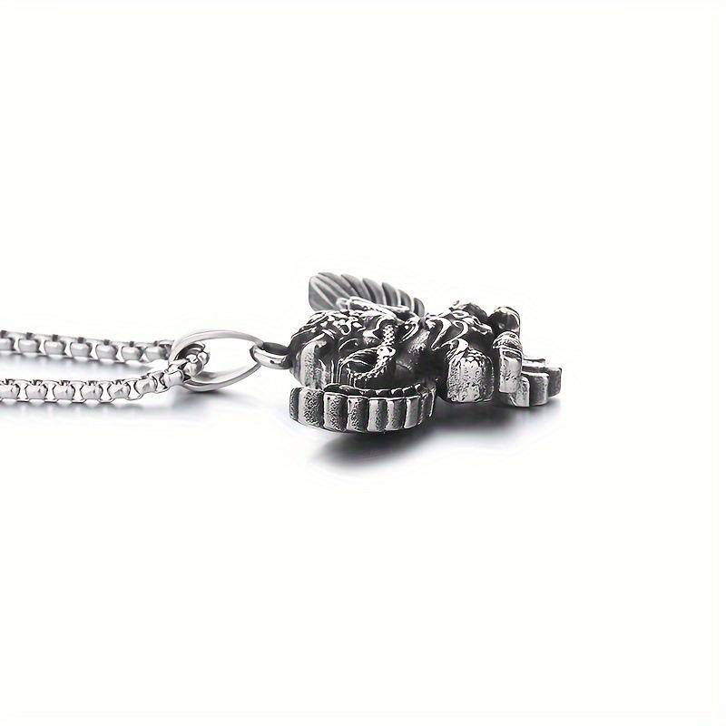 Украшения в виде животных Орел и змея Мужское ожерелье с подвеской в готическом стиле Аксессуары